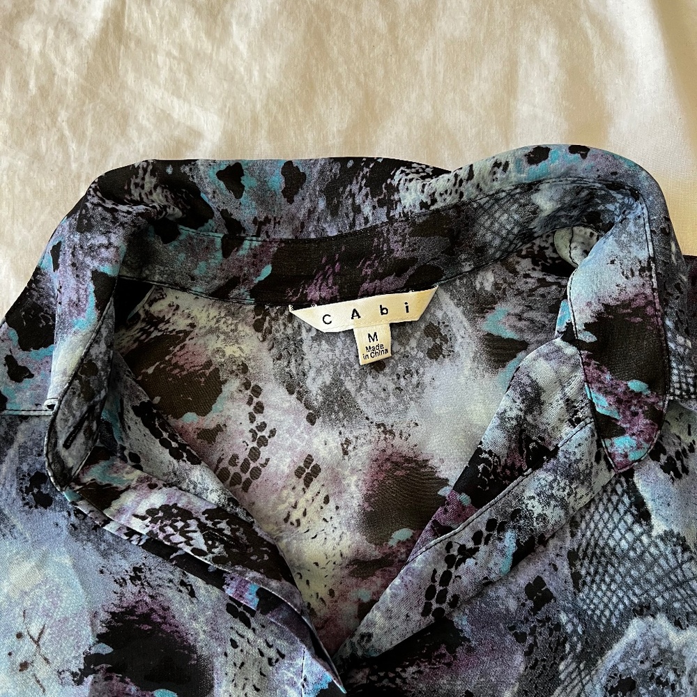 Cabi Python Blouse, Medium #609 - image 4